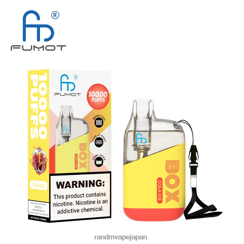 4LP42P96 Fumot Original RandM Tornado Box 10000 エアフローコントロールベープデバイス 1pc ピンクレモネード - RandM Vape Price