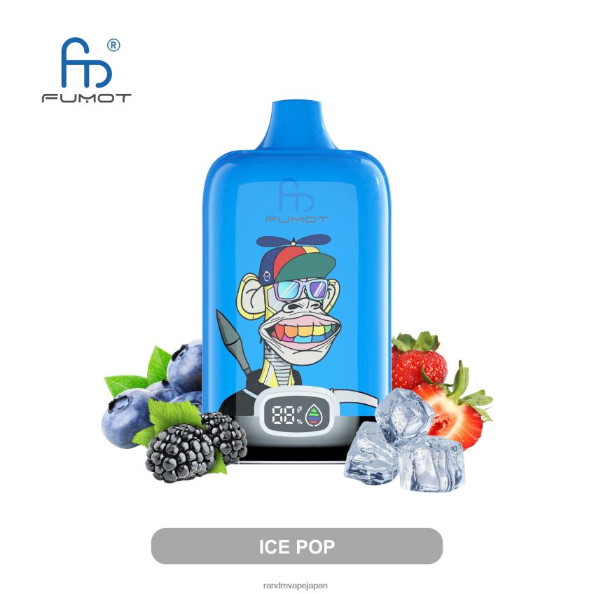 4LP42P10 Fumot Original RandM Digital Box 12000 バッテリーと液体ディスプレイ VAPE デバイス アイスポップ - Tornado Vape Flavours