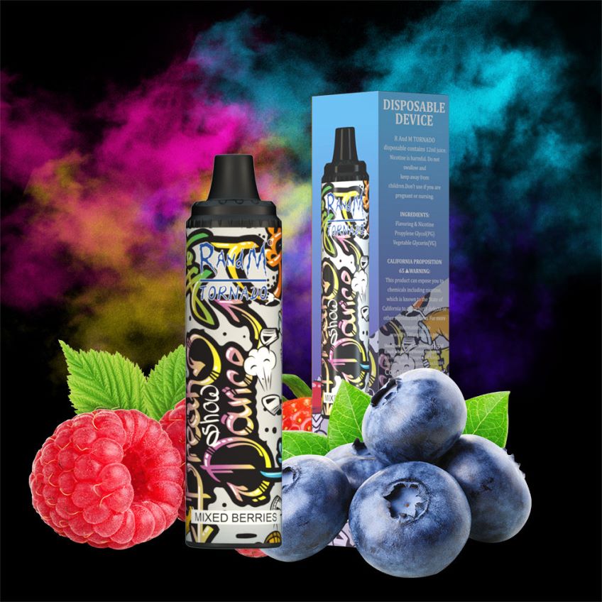 4LP42P291 RandM Tornado 6000 エアフローコントロールベイプポッドデバイス 1pc ミックスベリー - RandM Vape 日本