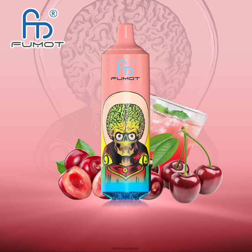 4LP42P188 Fumot RandM Tornado 9000 pro vape デバイス (バッテリーとジュース ディスプレイ付き) バージョン 1 チェリーコーラ - RandM Vape Sale
