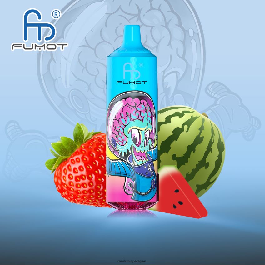 4LP42P195 Fumot RandM Tornado 9000 pro vape デバイス (バッテリーとジュース ディスプレイ付き) バージョン 1 イチゴスイカ - RandM Vapes