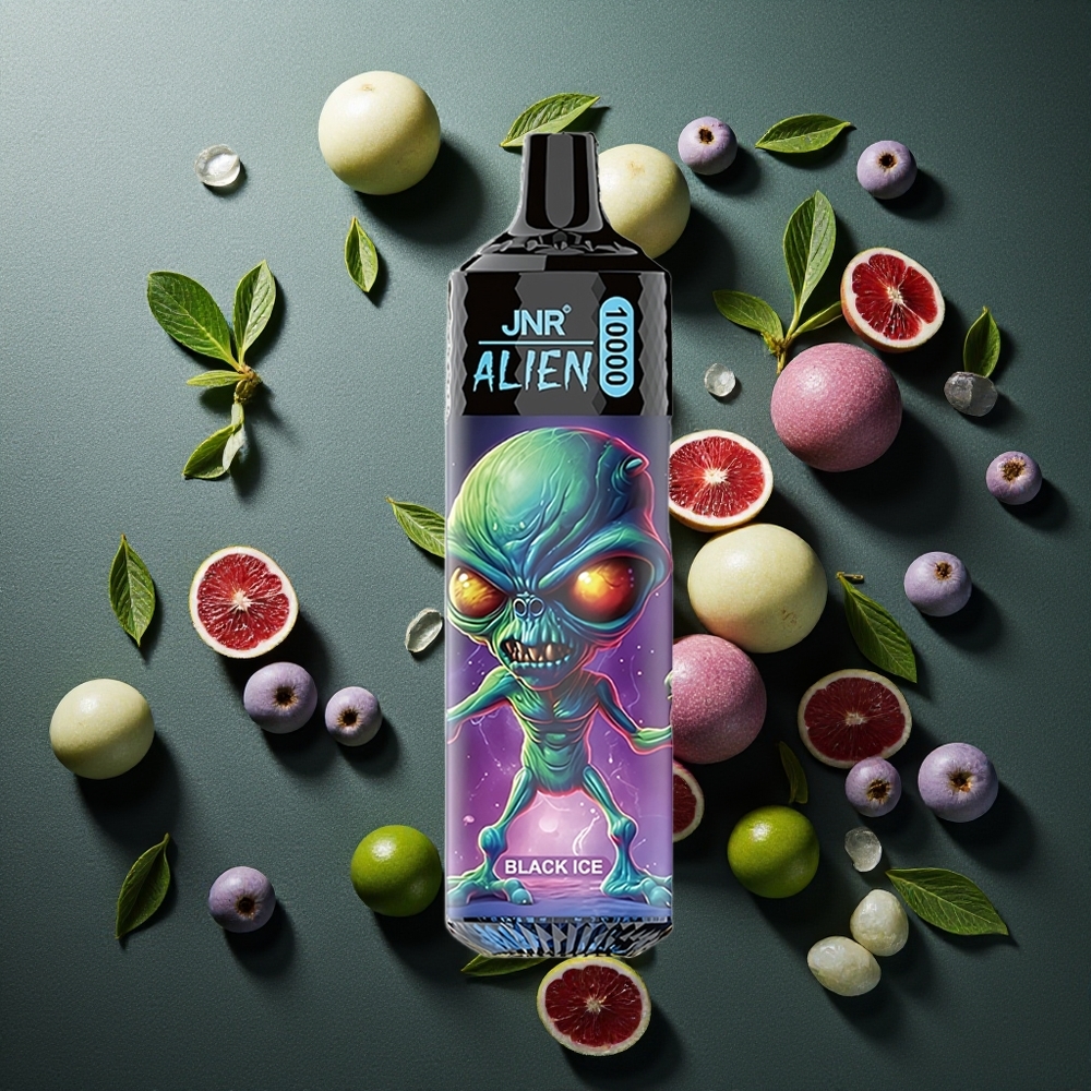 JNR Alien 10000 Puffs ブラックアイス RGB LED