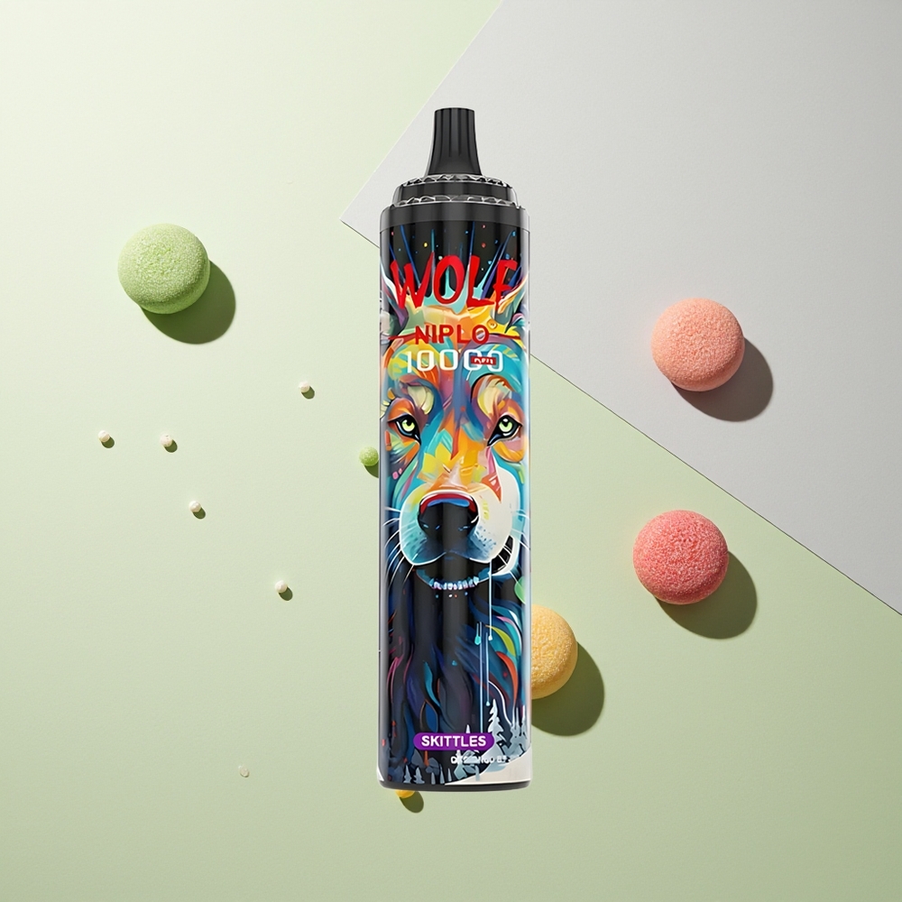 JNR Wolf Niplo 10000 Puffs スキットルズ Type-C高速充電